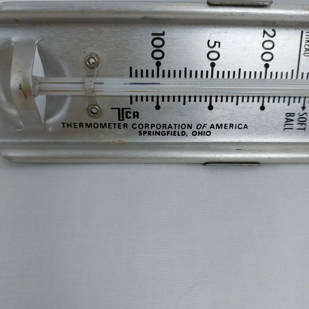 Vintage TCA‎ Tru-Temp Deep Fat Frying and Candy Thermometer With Pot Hook